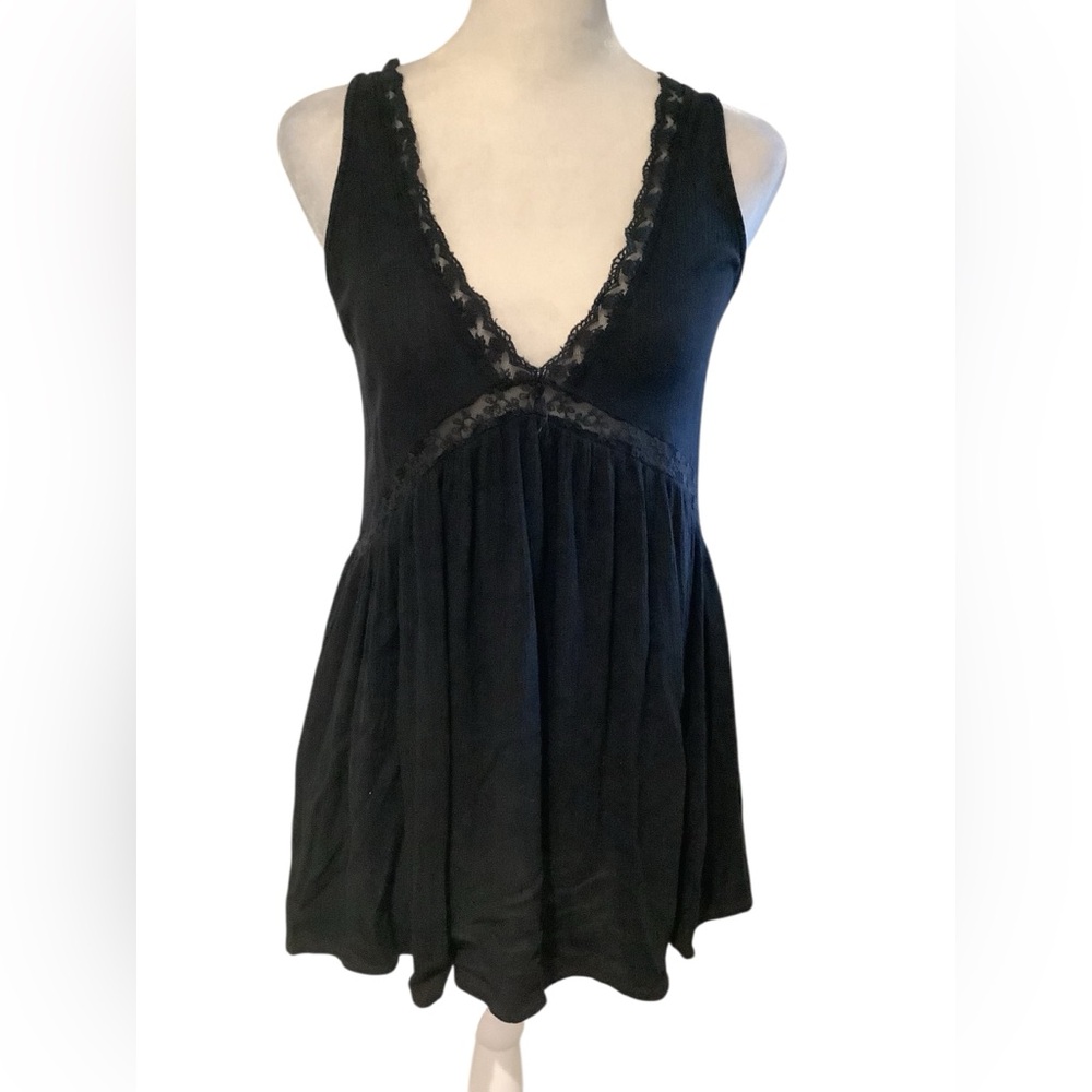 Kendall & Kylie Black Lace Detail Top